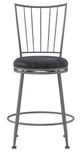 HH2 Home Slemmons Gray Swivel Counter Stool-1