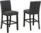 Brassex Inc. Avery 2-Piece Grey 29'' Bar Stool Set-0
