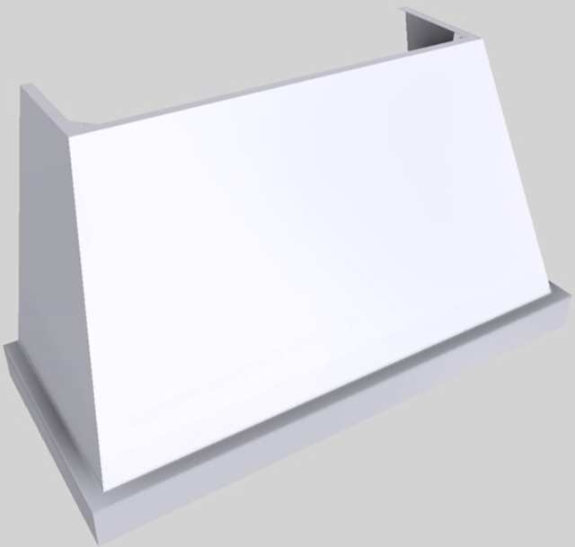 Vent-A-Hood® Designer Series 54" White Wall Mounted Range Hood-4
