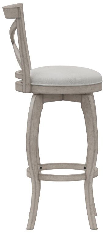 HH2 Home Ellendale Aged Gray Swivel Bar Stool-2