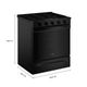 Whirlpool® 30" Black Slide-In Gas Range with Air Cooking Technology-2
