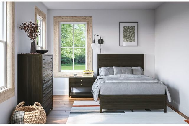 Flexsteel® Cologne Dark Brown Queen Storage Bed-2