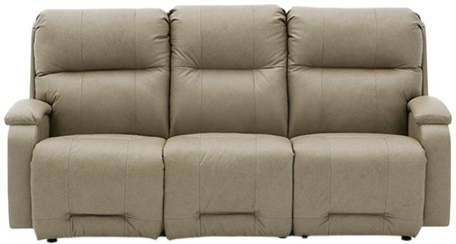 Best® Home Furnishings Customizable Maverly Leather Power Tilt Headrest Space Saver Sofa-1