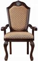 ACME Furniture Chateau De Ville 2-Piece Beige/Espresso Arm Chair Set-2
