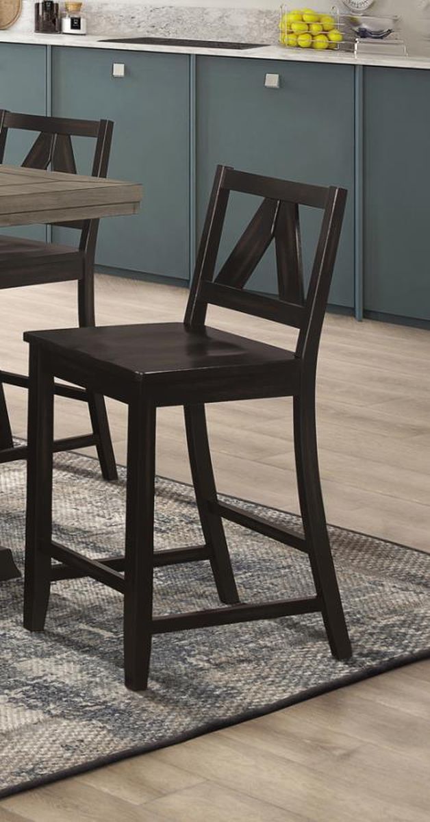 Coaster® Bairn 2-Piece Black Sand Counter Dining Chairs-2