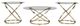 Signature Design by Ashley® Crimonti 3-Piece Glass Top Table Set with Champagne Base-1