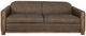 International Furniture Direct Balam Dark Brown/Stained Brown 88" Two-Cushion Sofa-1