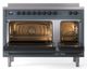 Ilve® Nostalgie II Series 48" Blue Grey Pro Style Induction Range-1