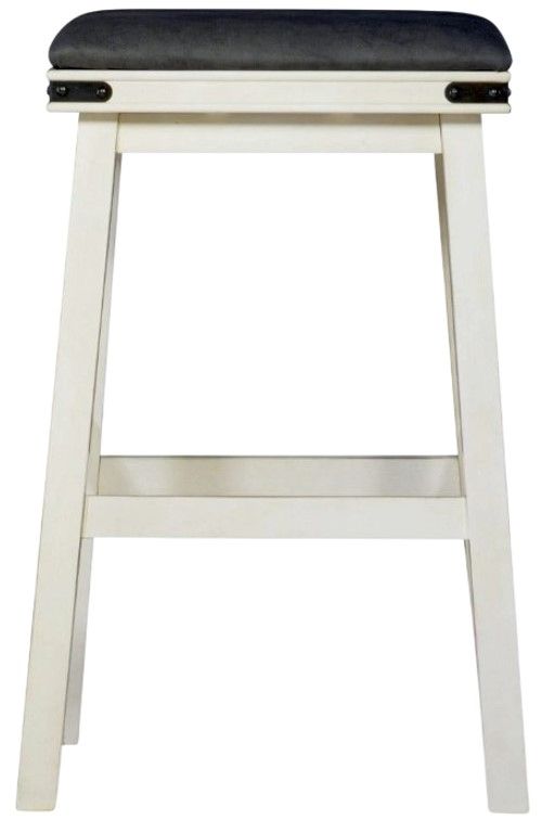 Powell® Milligan Gray/White Bar Stool-1