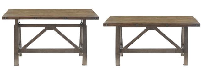 Olliix by INK+IVY Lancaster Natural Grey Dining/Gathering Table-1