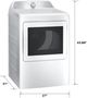 GE Profile™ 7.4 Cu. Ft. White Vented Electric Dryer-4