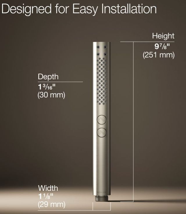 KOHLER® Shift®+ Vibrant Brushed Nickel 1.75 GPM Round 2-Function Handshower-3