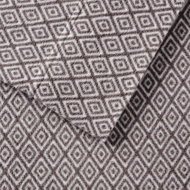 Olliix by True North by Sleep Philosophy Grey Diamond Twin Micro Fleece Sheet Set-1