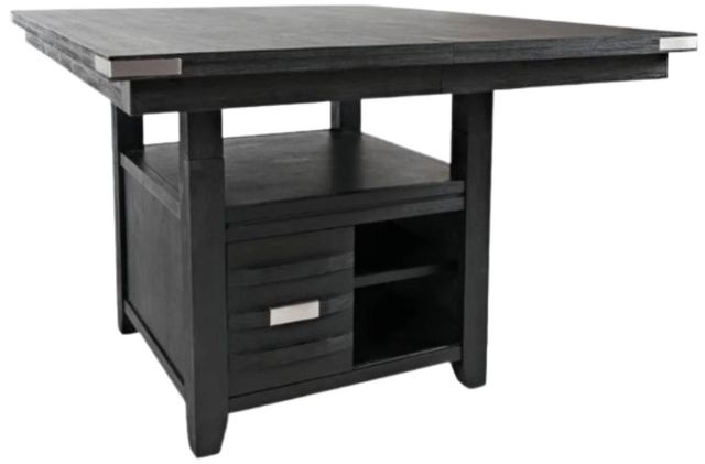 Jofran Inc. Altamonte 7-Piece Dark Charcoal/Gray Square Dining Set-2