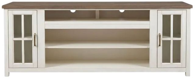 Sunny Designs™ Pasadena Buckskin/Marble White 76" Media Console-2