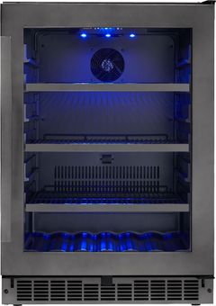 Silhouette® Prague 24" Black Beverage Center 