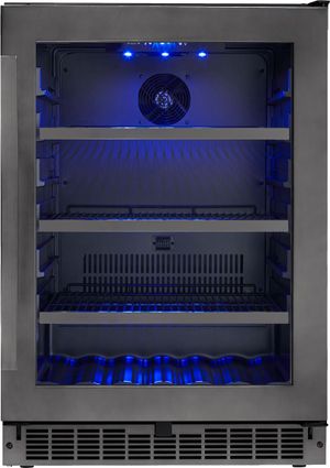 Silhouette® Prague 24" Black Beverage Center 