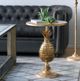 A & B Home Gold Pineapple Table Accent Table-3