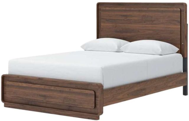 Signature Design by Ashley® Fortlorn Walnut Brown Queen Panel Bed-4