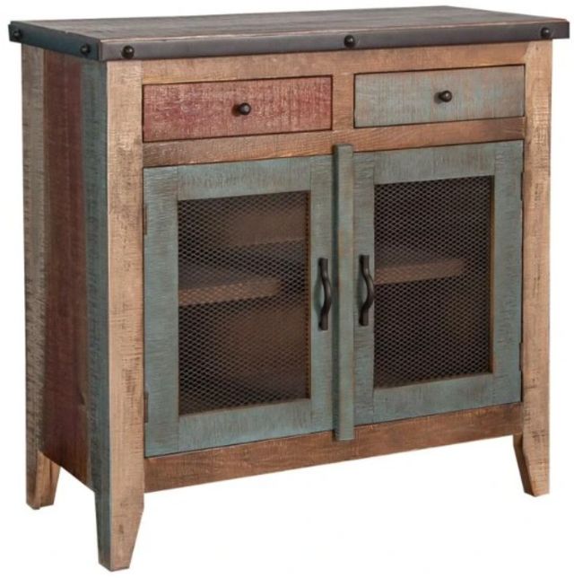 International Furniture Direct Antique Brown Server-0