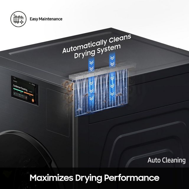 Samsung Bespoke AI 5.3 Cu. Ft. Brushed Black Washer Dryer Combo with AI Home -13