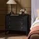 Four Hands Sullivan Brushed Black Nightstand-1
