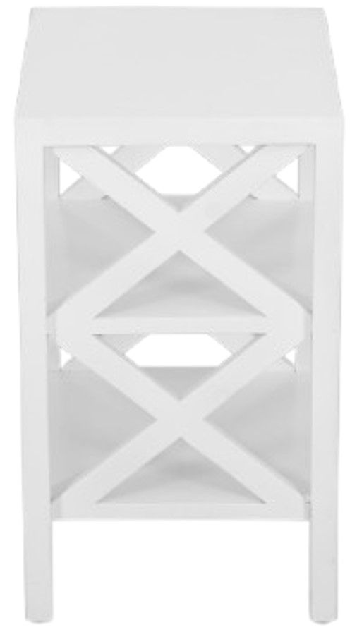 Jofran Inc. Global Archive Dylan White Accent Table-3