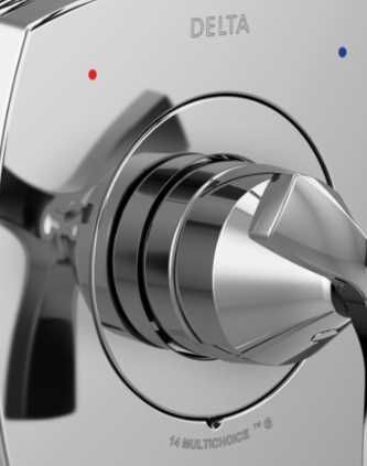 Delta Stryke® 14 Series Lumicoat® Chrome Tub and Shower-1