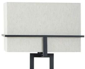 StyleCraft Tabby Black Floor Lamp-1