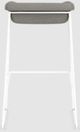 EQ3 Mackenzie Light Grey/White Bar Stool-4