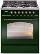 Ilve® Nostalgie II Series 30" Emerald Green Pro Style Dual Fuel Range-0