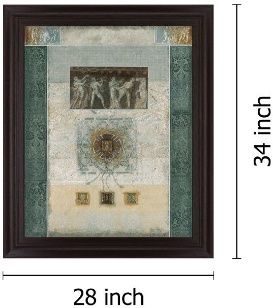 Classy Living Verdant Fresco Geometry Wall Art-1