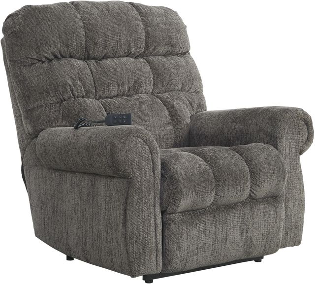 Signature Design by Ashley® Ernestine Slate Power Lift Recliner-0