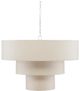 Currey & Company Livello Natural/White Chandelier-1