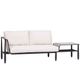 Ratana Diva Beige/Graphite/Snow 2-Seater Left Arm with Corner Table-0