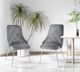 Mazin Furniture Plumeria Gray Dining Side Chair -4