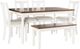 Powell® Willow 6-Piece Honey Brown/Vanilla White Dining Set-0