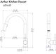 ZLINE Autograph Edition Matte Black Arthur Pull Down Single Handle Kitchen Faucet-5