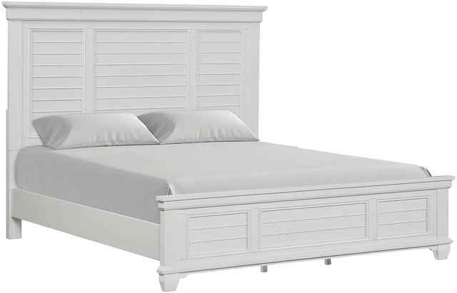 New Classic® Home Furnishings Jamestown White California King Panel Bed-0