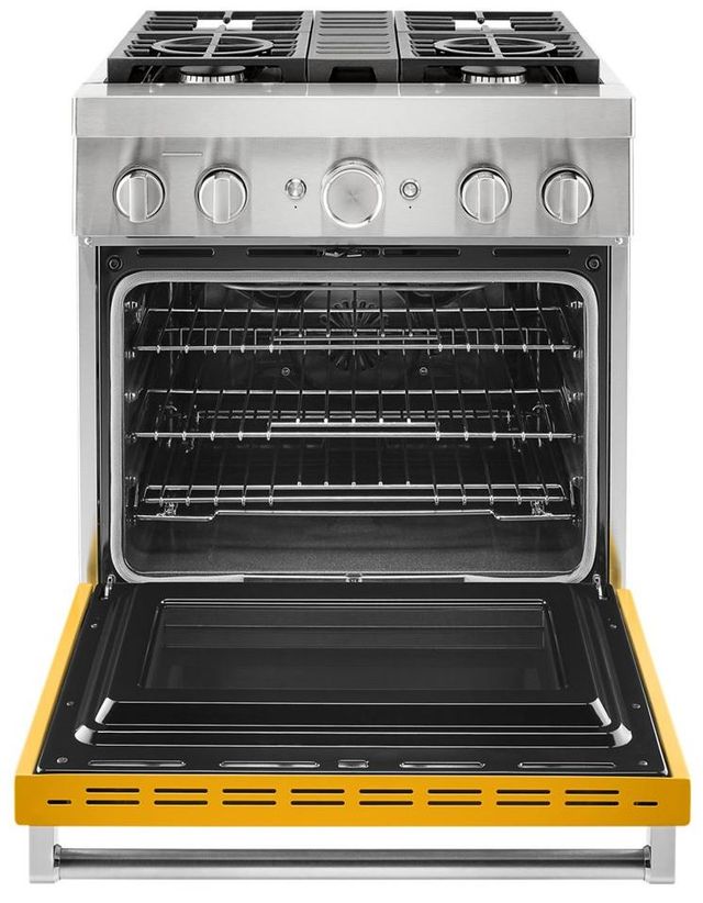 KitchenAid® 30" Yellow Pepper Pro Style Dual Fuel Range-1