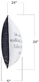 Stylecraft Tinck Dark Blue/White Throw Pillow-4