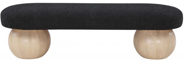 Meridian Furniture Bowie Black/Natural Bench-1