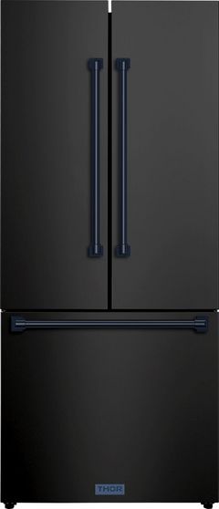 Thor Kitchen® Gordon Ramsay Series 30 in. 17.7 Cu. Ft. Matte Black Counter Depth French Door Refrigerator