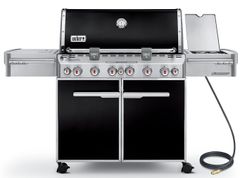 Weber® Grills® E-670™ 6-Burner Black Freestanding Natural Gas Grill