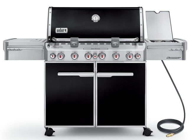 Weber® E-670™ 6-Burner Black Freestanding Natural Gas Grill-0