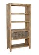 A & B Home Salvador Light Brown 4-Tier Shelf-0