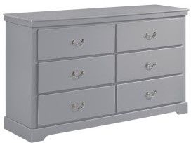 Mazin Furniture Seabright Gray Dresser-1