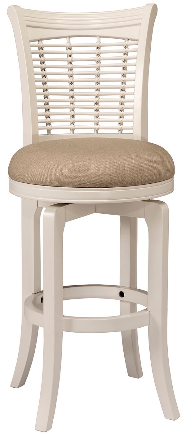 HH2 Home Bayberry White Swivel Bar Stool-0