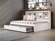 Carter Full White Bed with Trundle-0