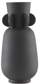 Currey & Company Happy 40 Wings Textured Black Vase-0
